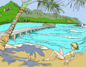 Drawing-Hanalei