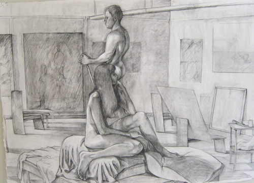 Drawing-Life Drawing Lady and Man