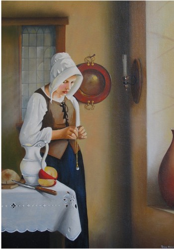 Girl with pearl necklace