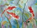 Painting--Watercolor-WildlifeKoi Fish II
