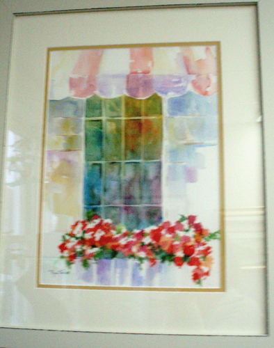 Painting-Floral-window to summer