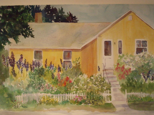 Painting-Landscape-The Yellow House