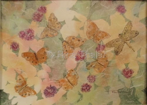 Mixed Media-Representational-butterflies and dragonfly