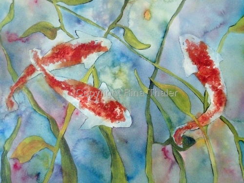 Painting-Wildlife-Koi Fish II
