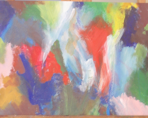 Painting-Abstract-In my garden