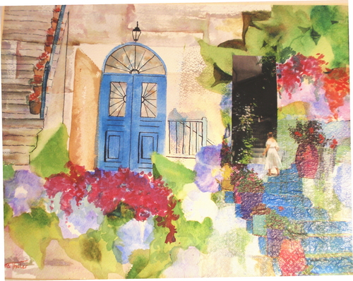 Mixed Media-mykonos memories