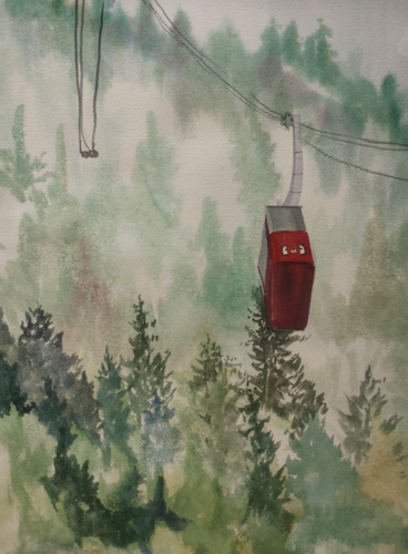 Painting-Landscape-Ride to the Top