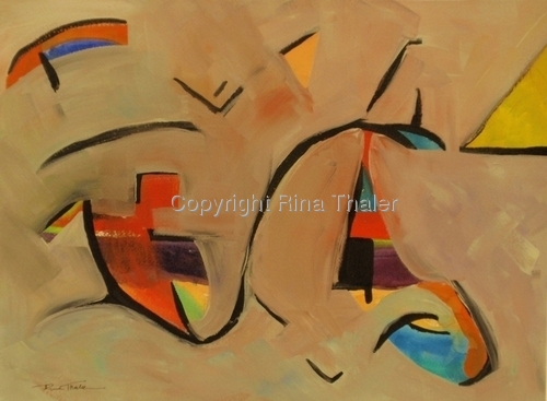 Painting-Abstract-Written in Stone