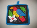 Bird Mola Pot Holder Kunas San Blas #861 Bird%20Mola%20Pot%20Holder%20Kunas%20San%20Blas%20%23861 (thumbnail)