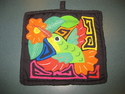 Mola Pot Holder Hummingbird Cunas San Blas Panama #894 Mola Pot Holder Hummingbird Cunas San Blas Panama (thumbnail)