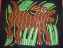 Dog%20Molita%20Fabric%20Quilt%20Art%20work%20San%20Blas%20Mola%20Panama%20%23179 (thumbnail)