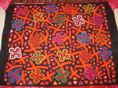 Flower Mola Blouse Cunas San Blas Panama #928 Flower%20Mola%20Blouse%20Cunas%20San%20Blas%20Panama%20%23928 (thumbnail)