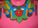 Mola T-shirt XLarge Fabric Textile Art San Blas Mola Panama #279 Mola%20T-shirt%20%20XLarge%20Fabric%20Textile%20Art%20San%20Blas%20Mola%20Panama%20%23279 (thumbnail)