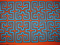Kuna%20Geometric%20Mola%20Quilt%20Fabric%20Art%20San%20Blas%20Panama%20%23311 (thumbnail)