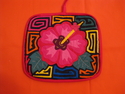 Flower Mola Quilt Square Pot Holder Kunas of San Blas Panama #334 Flower%20Mola%20Quilt%20Square%20Pot%20Holder%20Kunas%20of%20San%20Blas%20Panama%20%23334 (thumbnail)
