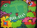Iguana%20Molita%20Mola%20Quilt%20Fabric%20Kunas%20of%20San%20Blas%20Panama%20%23383 (thumbnail)