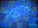 Blue Fish Mola Quilt Fabric Art Textiles Kunas of San Blas Panama #403 Blue%20Fish%20Mola%20Quilt%20Fabric%20Art%20Textiles%20Kunas%20of%20San%20Blas%20Panama%20%23403 (thumbnail)