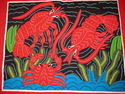 Lobsters%20Mola%20Crab%20Kuna%20Mola%20Quilt%20Fabric%20San%20Blas%20Panama%20%23411 (thumbnail)