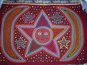 Celestial Mola Blouse Large Kuna Blouse Kuna Indians of San Blas Panama (thumbnail)