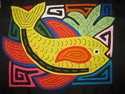 Kuna Fish Mola San Blas Panama Large Panel #493 Kuna%20Fish%20Mola%20San%20Blas%20Panama%20Large%20Panel%20%23493 (thumbnail)