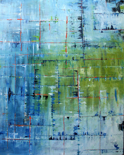 Painting-Abstract-Theorema Egregium (2006)