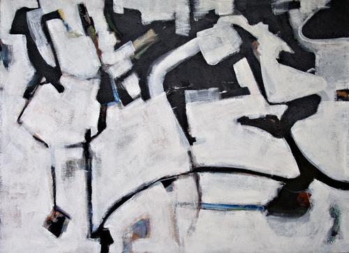 Painting-Abstract-Snow in Switzerland (2009)