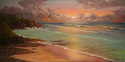 Blue Lagoon Sunset - Unframed