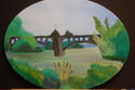 Painting--Oil-ImpressionismRiver bridge
