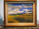 Painting--Oil-LandscapeFlowing field of grass ,Montana