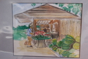 Painting--WatercolorRoad side food stand