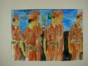Painting--Watercolor-FigurativeMarine Squad