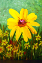 Painting--Acrylic-FloralGarden Flower 