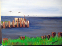 Painting--Acrylic-SeascapeToldchester Inlet  Md  .