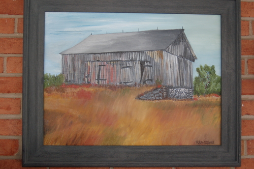 Painting-Impressionism-Rustic Barn