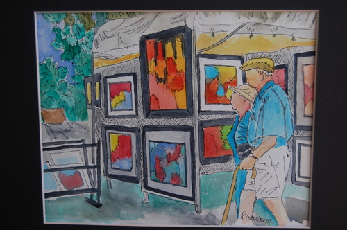 Painting-Impressionism-Art show Long's Park