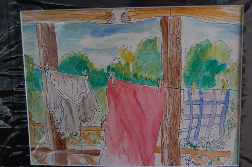 Painting-Impressionism-Dirty Laundry