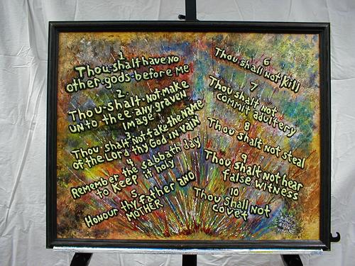 Mixed Media-Ten Commandments
