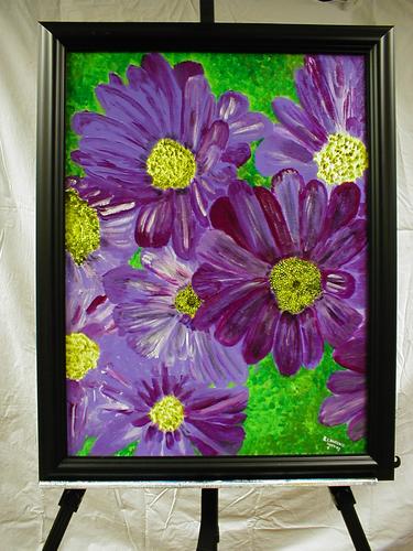 Painting-Abstract-Mums