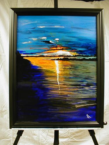 Painting-Abstract-Evening Sunset