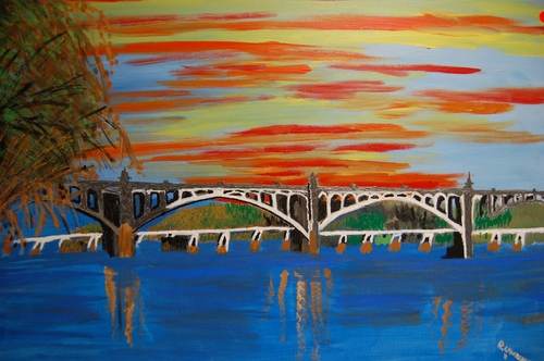 Painting-Abstract-Memorial Bridge