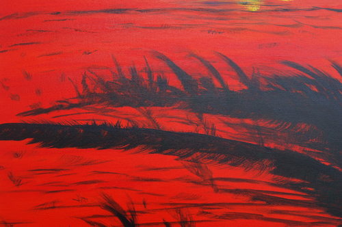 Painting-Seascape-Red Beach