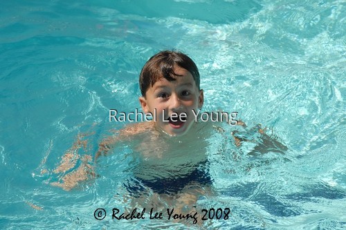 Boy in a pool