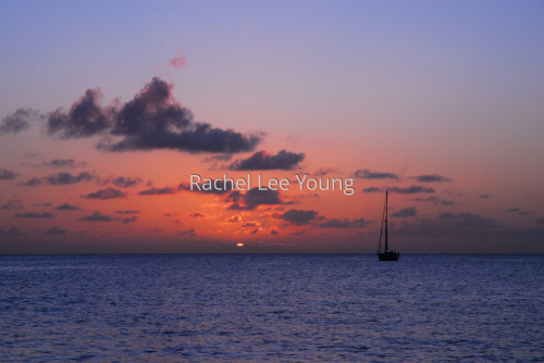 Pink sunset with Yacht