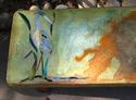 Mixed Media-Heron Bench