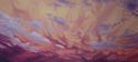 Rebecca Mulvaney,painting,landscape,skyscape,clouds,sunset,glowing,swirling,oil - Landscape Painting