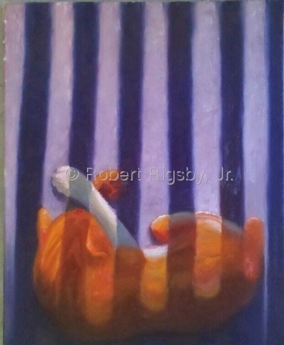 Painting-Bob in sunbeams