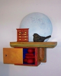 Sculpture--Found Objects-AssemblageNight Visitor