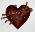 Sculpture--Wood-AssemblageIron Heart #3