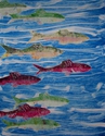 Print Making-School of Fish 