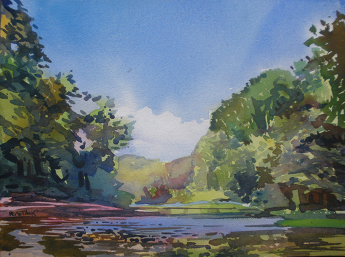 Painting-Creek Near Fulton, Missouri